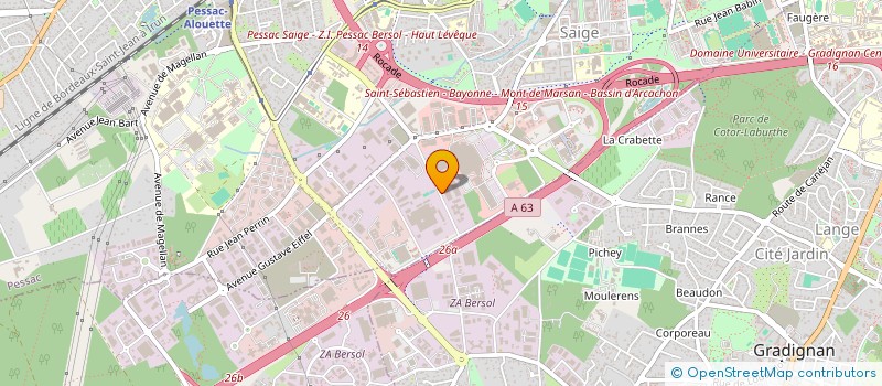 localisation de l'entreprise SARL FL IMMO à PESSAC