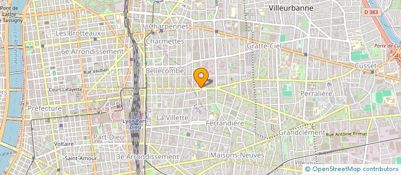 localisation de l'entreprise SARL FLASH PRESSING à VILLEURBANNE