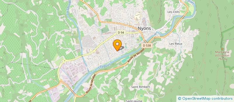 localisation de l'entreprise SARL FLAVERAL à NYONS