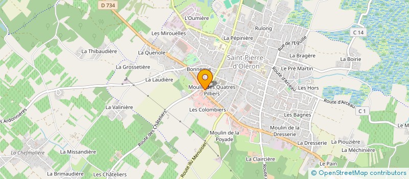 localisation de l'entreprise SARL FLEUR DE LOTUS  SAINT-PIERRE-D'OLERON