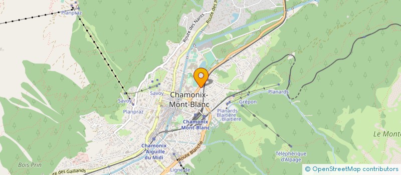 localisation de l'entreprise SARL FLEUR DES NEIGES à CHAMONIX-MONT-BLANC