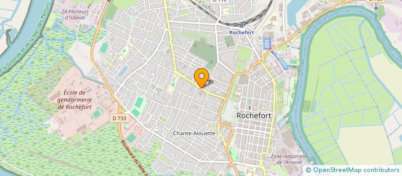 localisation de l'entreprise SARL FLEURS GAMBETTA à ROCHEFORT