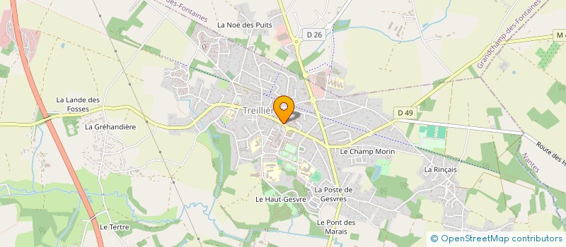 localisation de l'entreprise SARL FLEURY  GRANDCHAMP-DES-FONTAINES