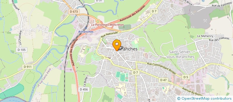 localisation de l'entreprise SARL FLEURY  AVRANCHES