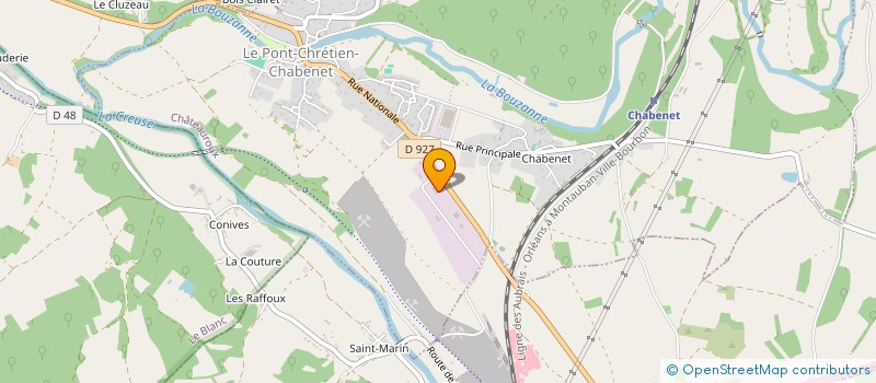 localisation de l'entreprise SARL FLEURY FRERES à LE PONT-CHRETIEN-CHABENET