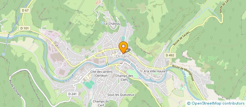 localisation de l'entreprise SARL FLEURY LARESCHE à ORNANS