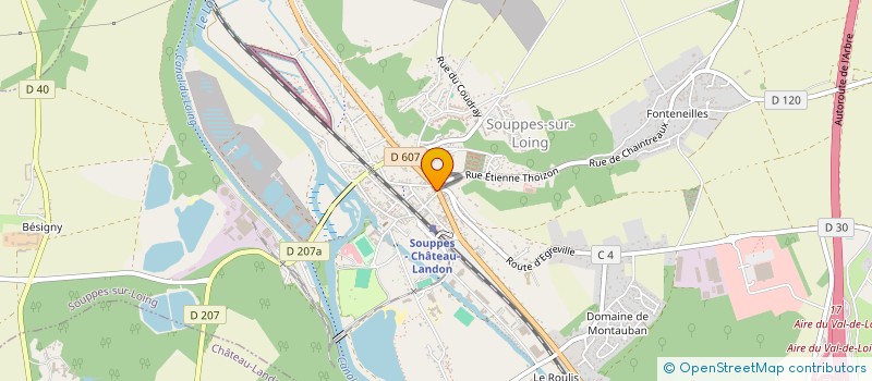 localisation de l'entreprise SARL FLG  SOUPPES-SUR-LOING