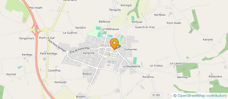 localisation de l'entreprise SARL FLOCADIS  MOREAC