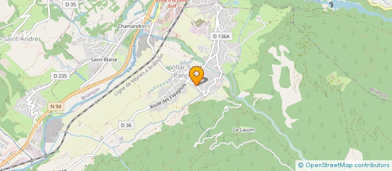 localisation de l'entreprise SARL FLOCONS ET SOMMETS  VILLAR-SAINT-PANCRACE