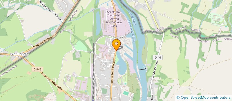 localisation de l'entreprise SARL FLOMADO à GIVET