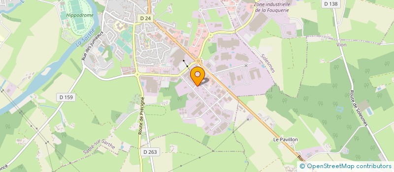 localisation de l'entreprise SARL FLOMOLI  SABLE-SUR-SARTHE