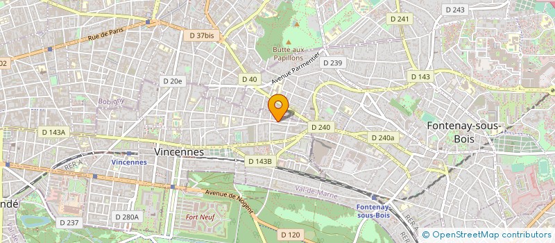 localisation de l'entreprise SARL FLORA à VINCENNES