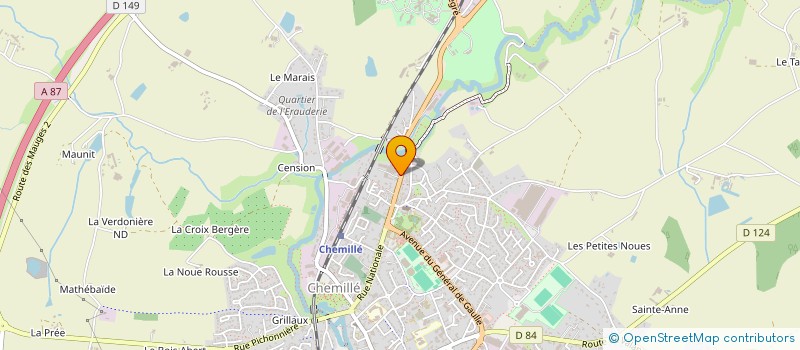 localisation de l'entreprise SARL FLORANCEAU PATRICE  CHEMILLE-EN-ANJOU