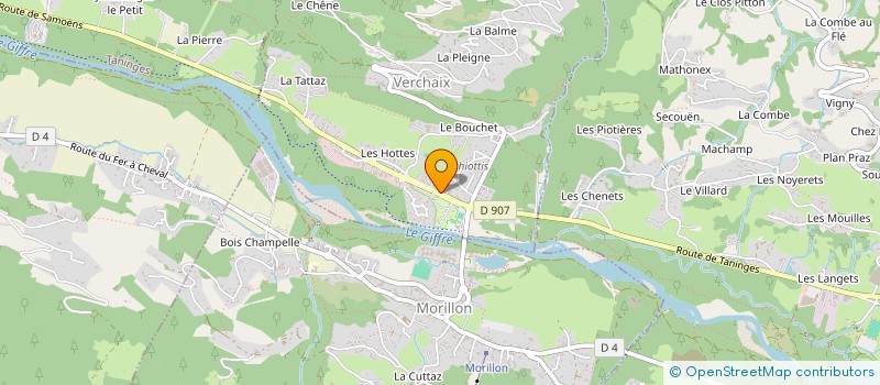 localisation de l'entreprise SARL FLOREIS à TANINGES