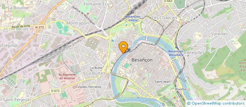 localisation de l'entreprise SARL FLOREVA à BESANCON