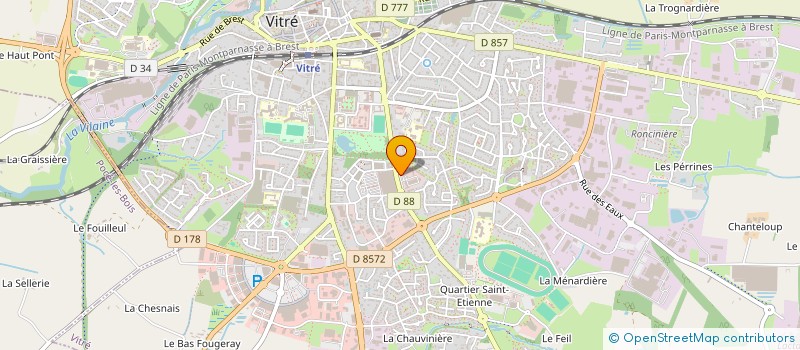 localisation de l'entreprise SARL FLV à VITRE