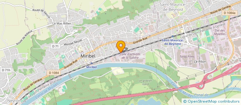 localisation de l'entreprise SARL FODEX à MIRIBEL