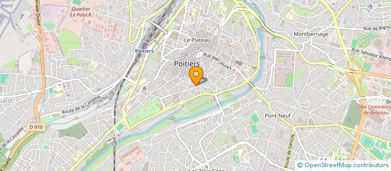 localisation de l'entreprise SARL FONCIERE ALBA à POITIERS