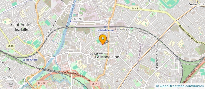 localisation de l'entreprise SARL FONCIERE MAX PAUL à LA MADELEINE