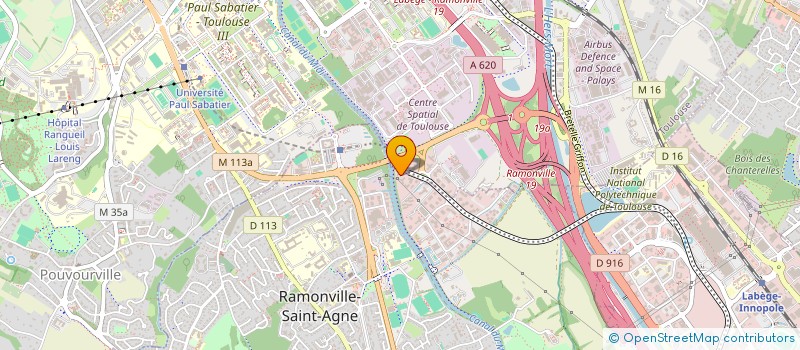 localisation de l'entreprise SARL FONCIERE MIDI PYRENEES  RAMONVILLE-SAINT-AGNE