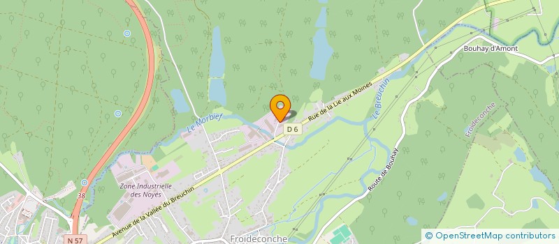 localisation de l'entreprise SARL FONDERIE DU BOIS D EMERY  FROIDECONCHE