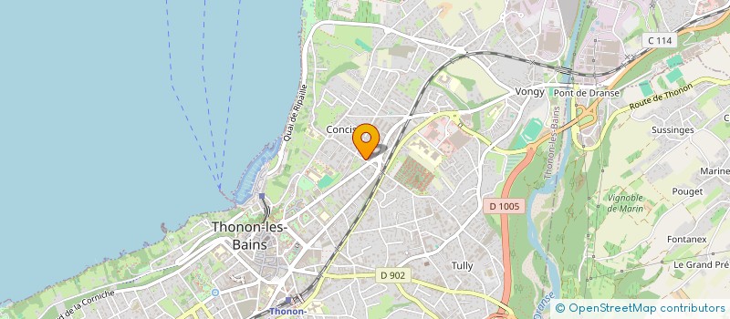 localisation de l'entreprise SARL FONJALLAZ PERE ET FILS à THONON-LES-BAINS