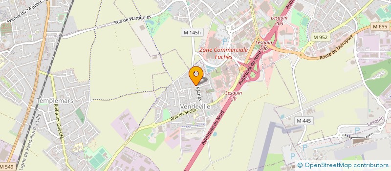 localisation de l'entreprise SARL FONTAINE à VENDEVILLE