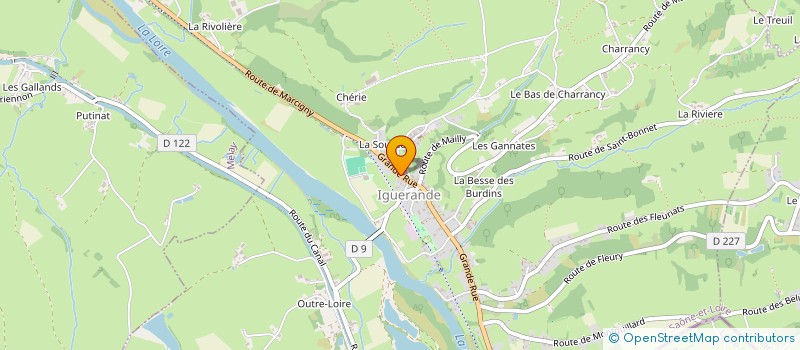 localisation de l'entreprise SARL FONTAINE  IGUERANDE