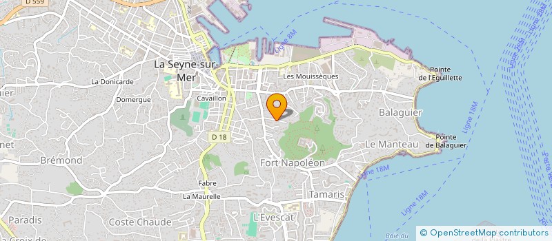 localisation de l'entreprise SARL FONTAINE à LA SEYNE-SUR-MER