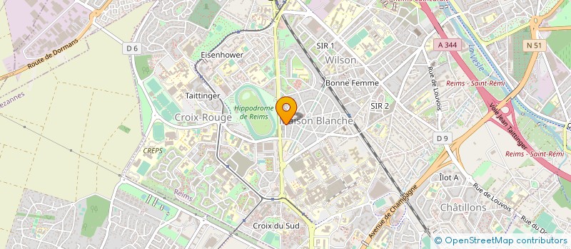 localisation de l'entreprise SARL FONTAINE ET SILVESTRI à REIMS