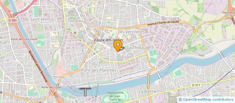 localisation de l'entreprise SARL FONTAINE PEINTURE  VAULX-EN-VELIN