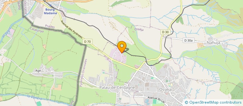 localisation de l'entreprise SARL FONTANET  OSSEJA