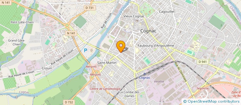 localisation de l'entreprise SARL FONTANILLAS PERE ET FILS à COGNAC