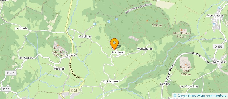 localisation de l'entreprise SARL FONTBONNE  SAINT-JULIEN-CHAPTEUIL