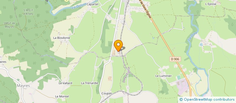 localisation de l'entreprise SARL FORCE à ARLANC