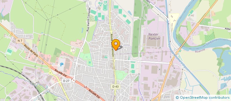 localisation de l'entreprise SARL FORENZA à ROANNE