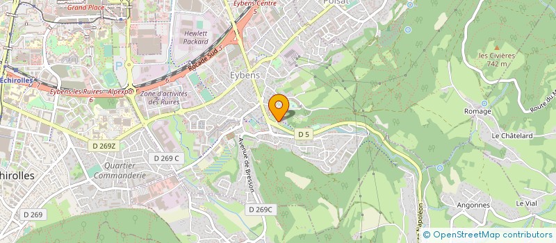 localisation de l'entreprise SARL FORIEL  EYBENS