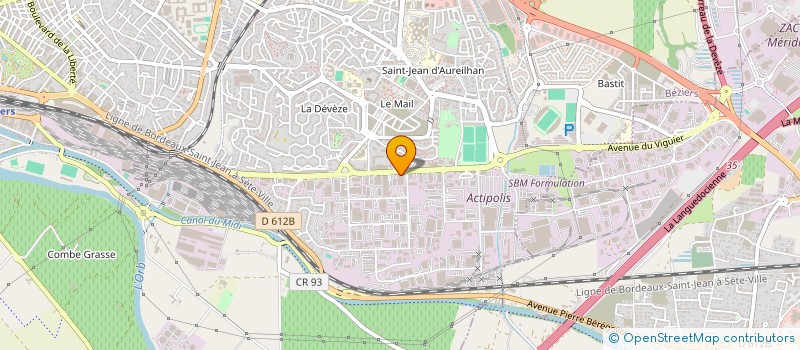 localisation de l'entreprise SARL FORMATECHNIC à BEZIERS