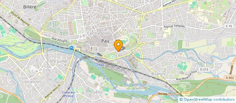 localisation de l'entreprise SARL FORMATION BUSQUET LES CHAINES PHYSIOLOGIQUES à PAU