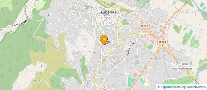 localisation de l'entreprise SARL FORMULE N0 1 à AUBENAS