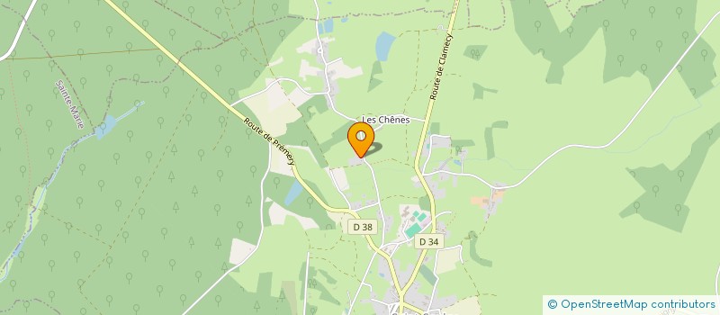 localisation de l'entreprise SARL FORRE  ST SAULGE