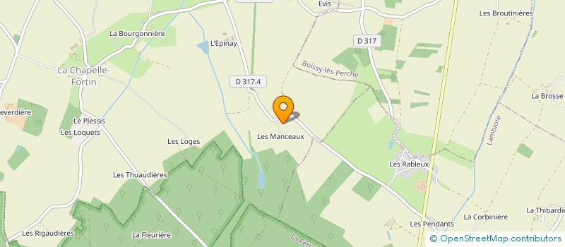 localisation de l'entreprise SARL FORTINOISE à LA CHAPELLE FORTIN