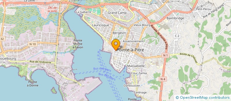 localisation de l'entreprise SARL FORUM à POINTE-A-PITRE