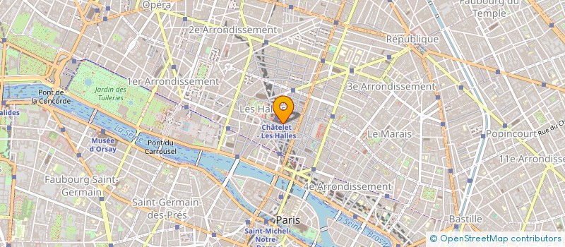 localisation de l'entreprise SARL FORUM DES HALLES à PARIS