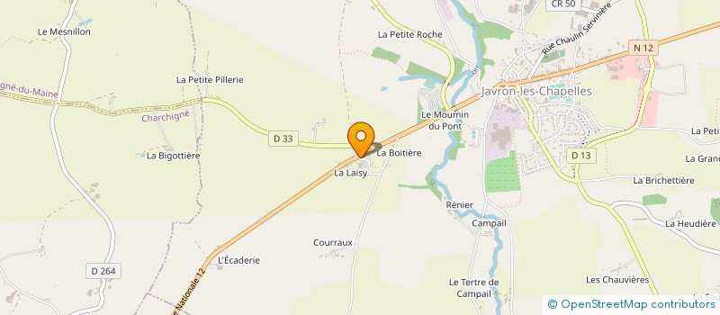 localisation de l'entreprise SARL FORVEILLE à JAVRON-LES-CHAPELLES