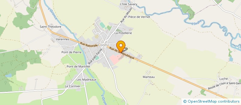 localisation de l'entreprise SARL FOUCHER à CLION