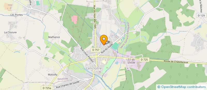localisation de l'entreprise SARL FOUCTEAU à LENCLOITRE