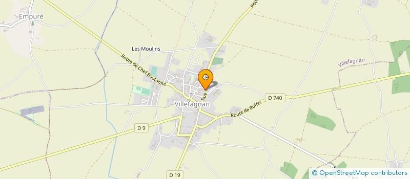 localisation de l'entreprise SARL FOUET à VILLEFAGNAN