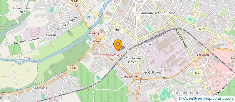 localisation de l'entreprise SARL FOUET à COGNAC