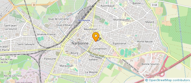 localisation de l'entreprise SARL FOUGERE  NARBONNE